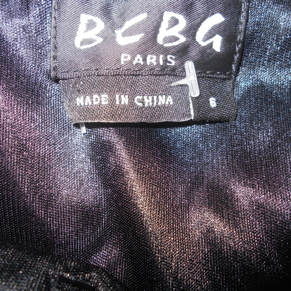 New BCBG PARIS Black Gown Halter Maxi Dress Sz 6 - Picture 7 of 8